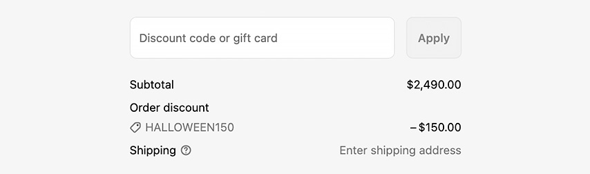 Arctic Warriors Black Friday discount code: applying the code.