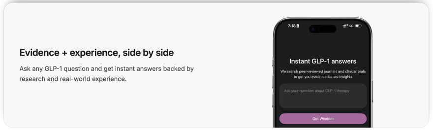 Best GLP-1 tracker apps: Glapp is research-based.
