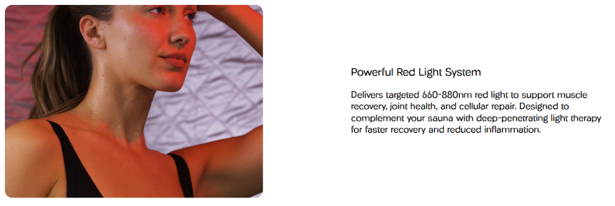Best infrared sauna: Nurecover SaunaPro.