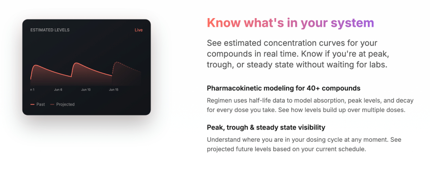 Best peptide tracker app: know what's in your system.