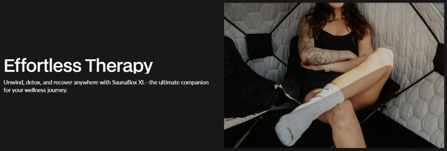 Best portable sauna: SaunaBox XL.