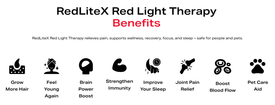 Best red light panels: RedLiteX's benefits.