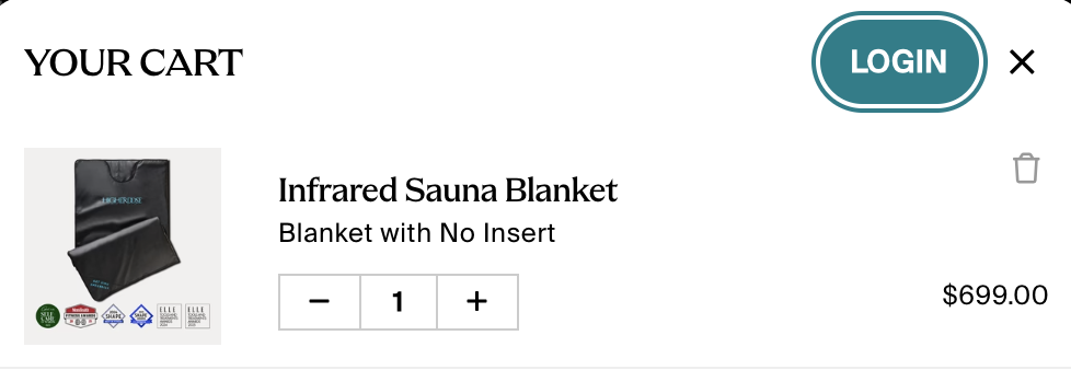Higher Dose Black Friday: adding a product to your shopping cart.