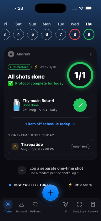 MAX Peptide AI review: app front page.
