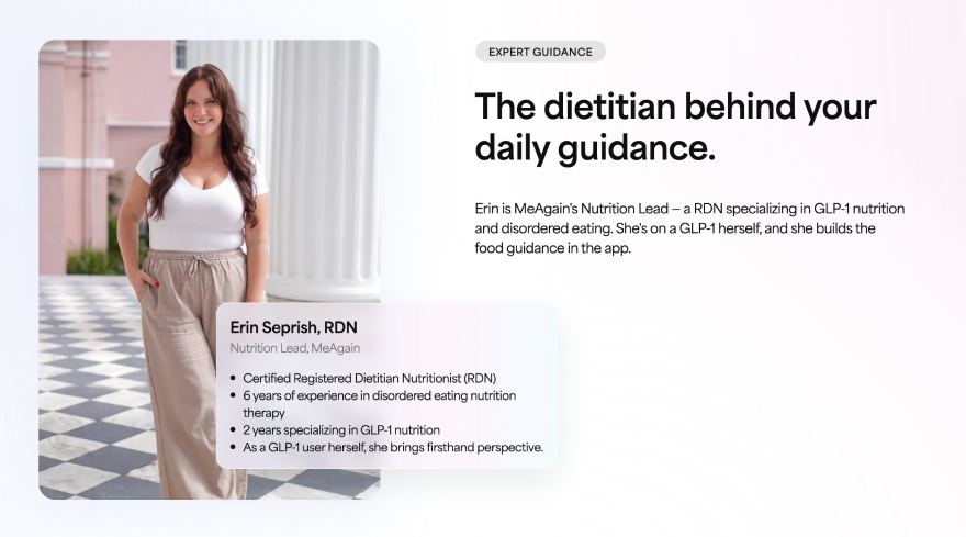 MeAgain app review: dietitian recommends.