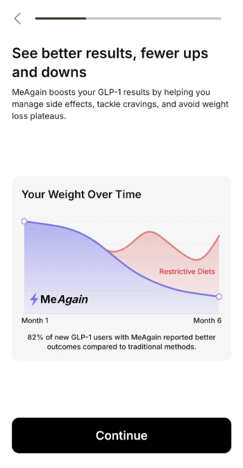 MeAgain app review: quiz.