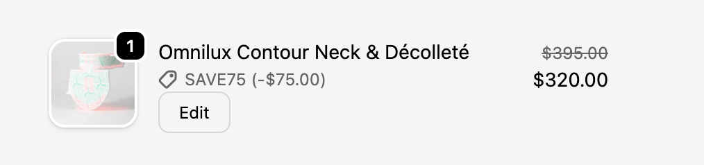 Omnilux Black Friday: adding a product to your shopping cart.
