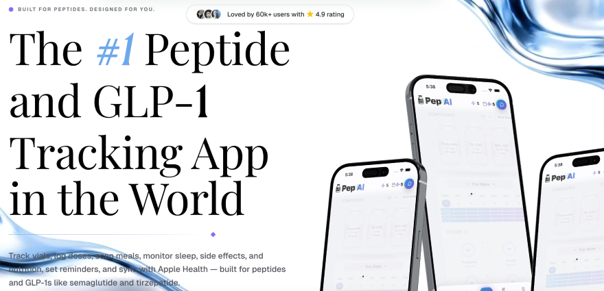 Pep AI review: header section.