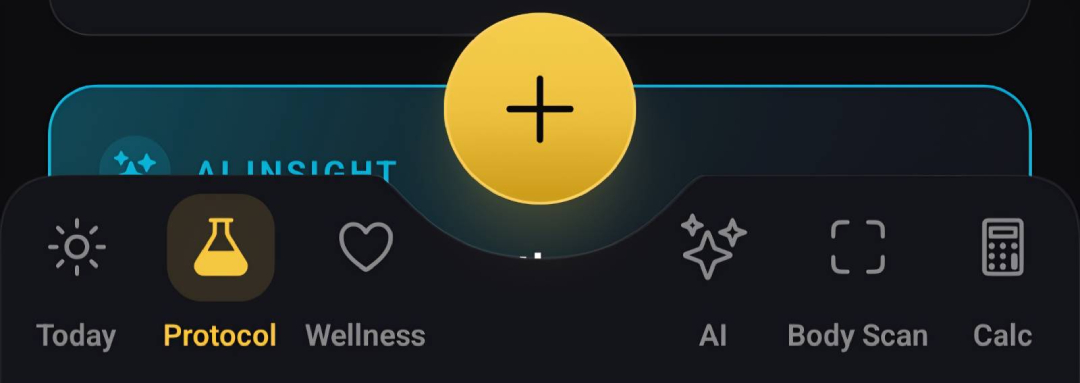 Peptides AI review: main menu.
