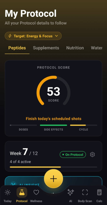 Peptides AI review: protocol logging features.