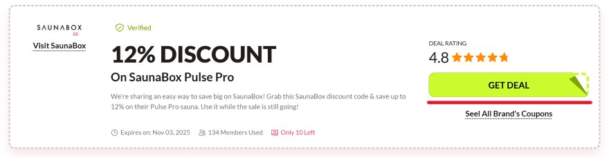 SaunaBox Black Friday: a deal of your choice.