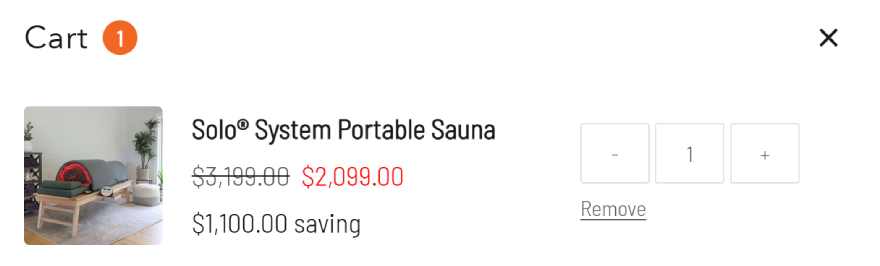 Sunlighten Christmas sale: browse and add a Sunlighten sauna to your cart.