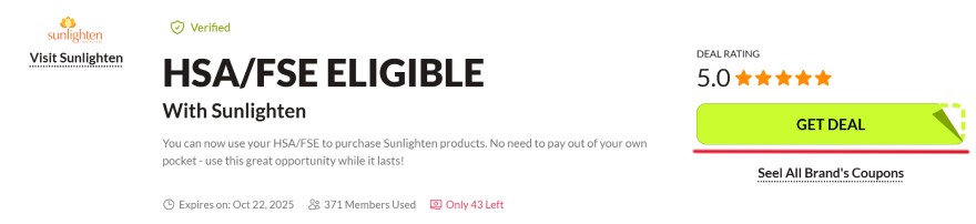 Sunlighten promo code: choose your deal.