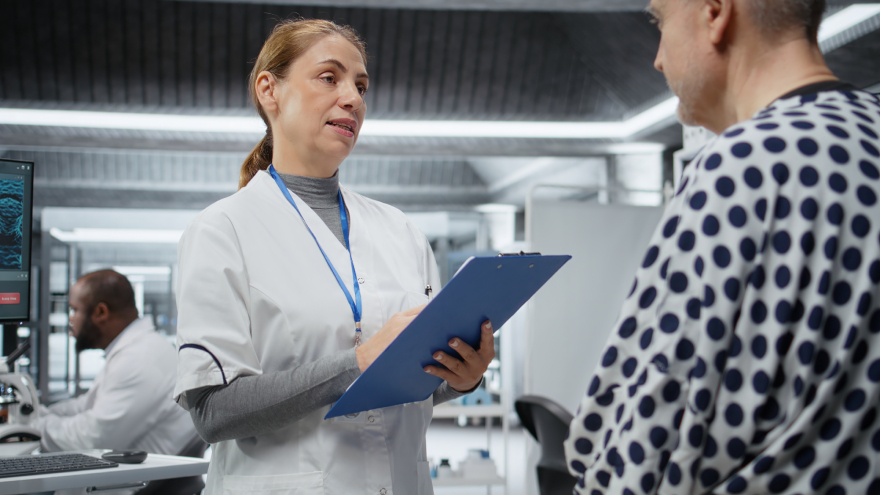 Wegovy vs Mounjaro: a person participating in a clinical trial.