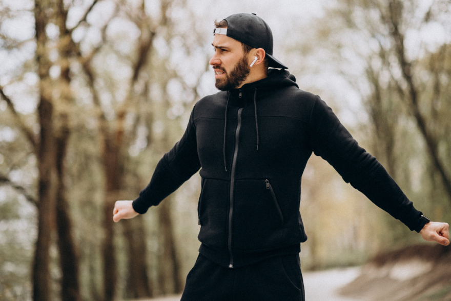 What is reta peptide: a man exercising.