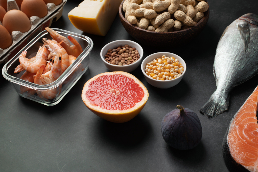 Zepbound vs Mounjaro: protein food on a table.